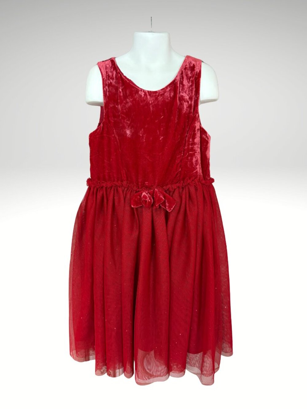 NWT H&M Velvet & Tulle Girls Sleeveless Festive Dress Size 9-10 (SKU: 204G)